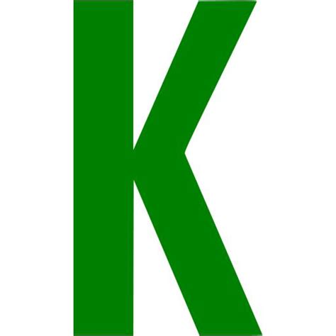 Green Letter K Icon Free Green Letter Icons