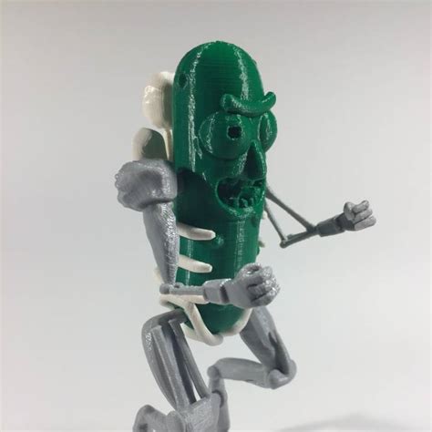 3d Printable Pickle Rick By James Waffles