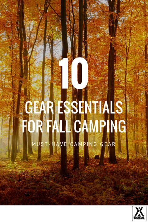 10 Fall Camping Essentials | KOA Camping Blog