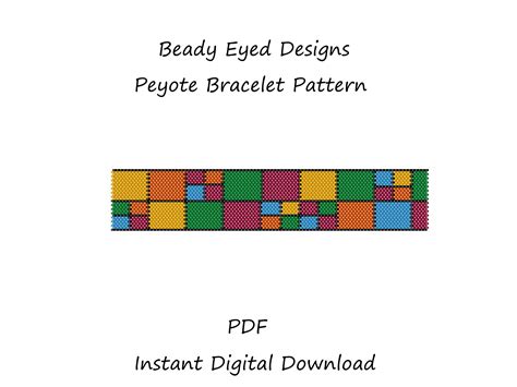 Peyote Bracelet Beading Pattern - Etsy