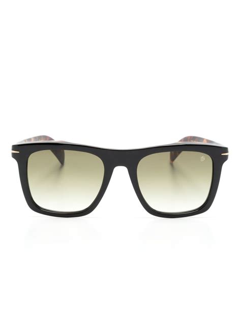 Eyewear By David Beckham Db Square Frame Sunglasses Farfetch