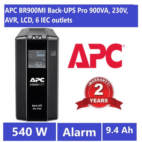 Jual APC BR900MI Back UPS Pro 900VA 230V AVR LCD 6 IEC Outlets