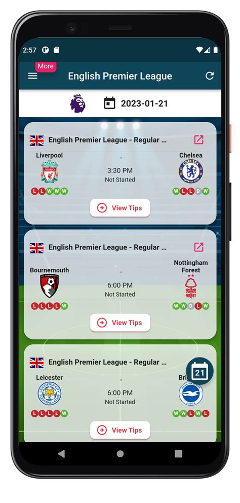 Football Predictions App Best Soccer Tips Mobile App