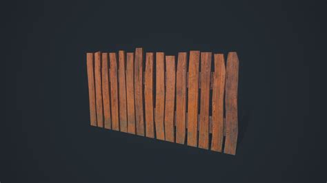 Wooden Fence 3d Model 9 Stl Obj Fbx Dxf Dae 3ds Free3d