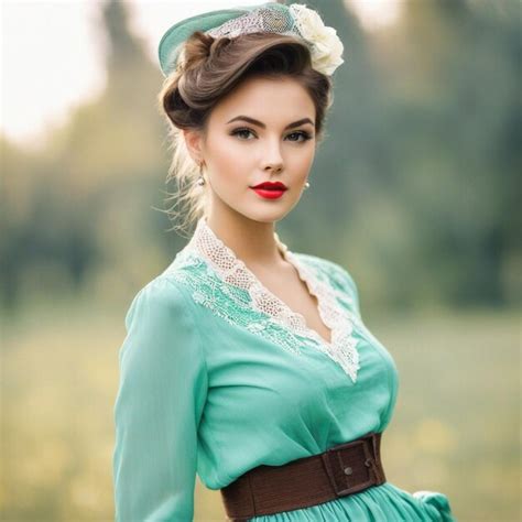 Premium Photo Digital Render Of A Vintage Woman