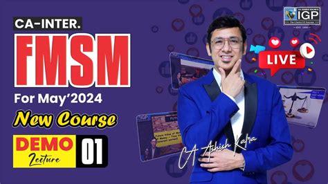 Ca Inter Fm Sm New Syllabus Demo Lecture May By Ca