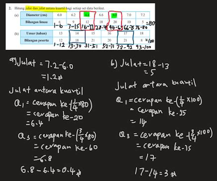 Jalan Kerja Buku Teks Matematik Tingkatan 4 T4 BAB 8 Sukatan Serakan