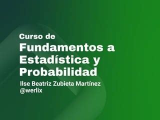 Curso Intro A La Estdistica Plat Ppt