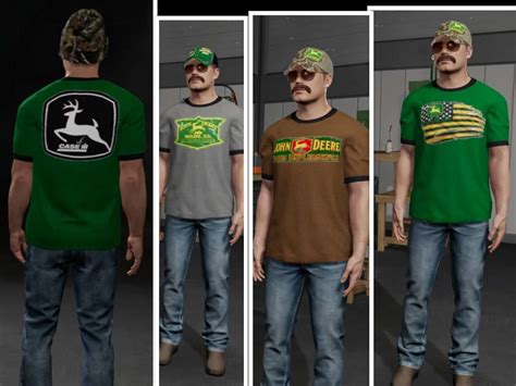 John Deere Themed Clothing Pack V Fs Mod Farming Simulator Mod