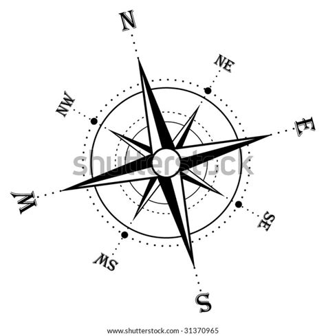 Illustration Isolated Compass Rose Stock Vector Royalty Free 31370965 Shutterstock