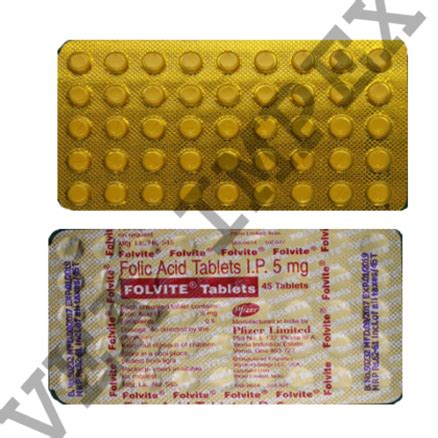 FOLVITE TABLETS 5Mg Folic Acid VEA Impex