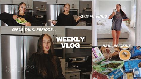 WEEKLY VLOG girls talk haul épicerie et oversized tee find YouTube