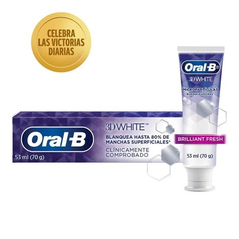 Pasta dental Oral B 3D White Brilliant fresh micropartículas