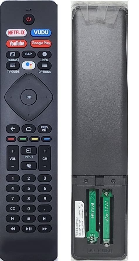 Genuine Philips Remote for NH800UP and URMT47CND0 Android TV Remote ...