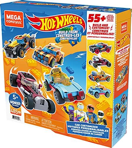 Hot Wheels Mega Construx Car Customizer Construction Set Rally Cat Dawgzilla Night Shifter