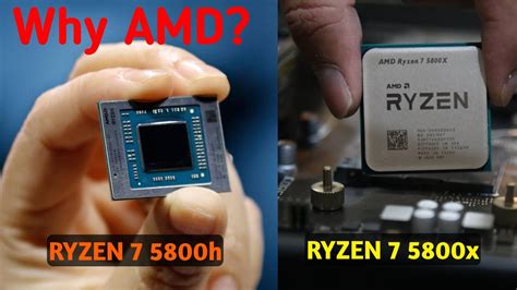 Amd Ryzen 7 5800x Vs 5800h Youtube