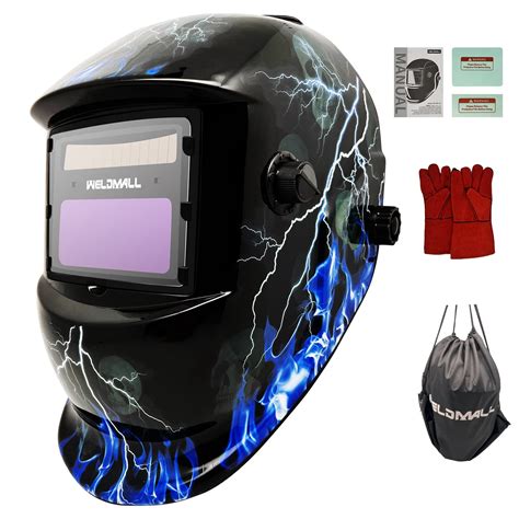 WELDMALL True Color Solar Power Auto Darkening Welding Helmet Welder