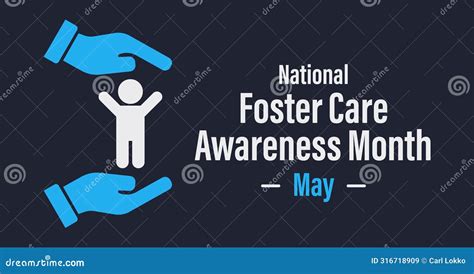 National Foster Care Awareness Month Advocacy Banner Concept Of