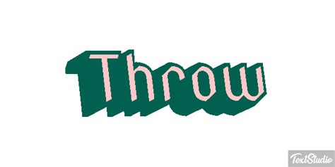 throw word animated gif logo designs