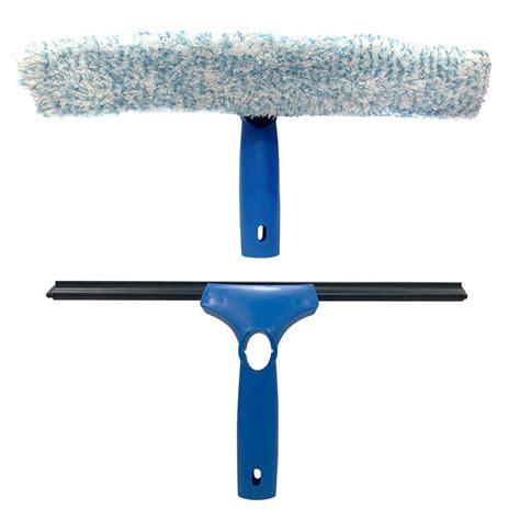 KLEEN HANDLER Window Washing 14 in. Squeegee, 2-in-1 Window Cleaning ...