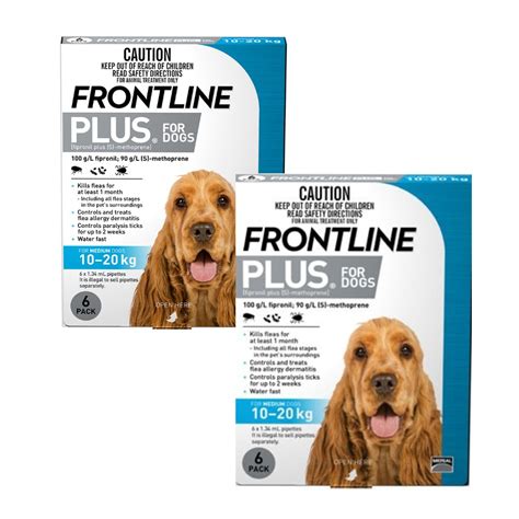 Frontline Plus Medium 10-20kg Blue Flea and Tick Control