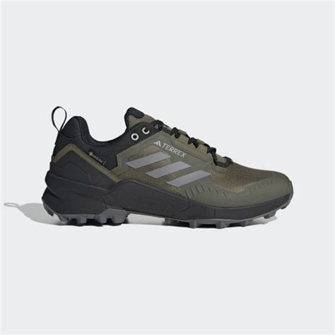 Adidas Mens Hiking Terrex Swift R3 Gore Tex Hiking Sneakers Green