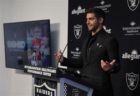 Nfl Star Jimmy Garoppolo Offered ‘free Sex For Life After Joining Las