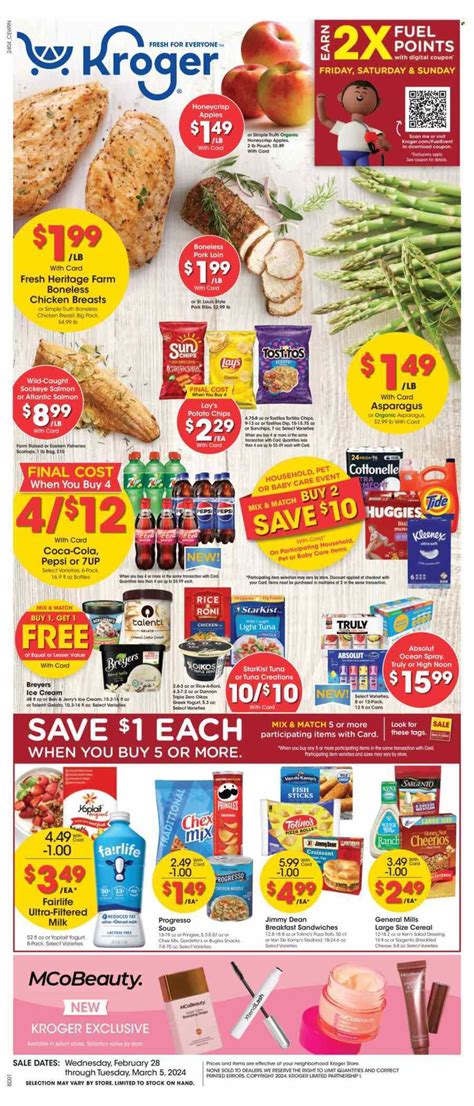 Kroger Weekly Ad Feb 28 Mar 05 Ad And Deals