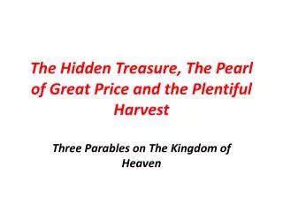 Ppt The Parable Of The Pearl Of Great Price Powerpoint Presentation