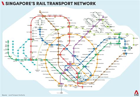 Singapore MRT List English and Chinese Station Names