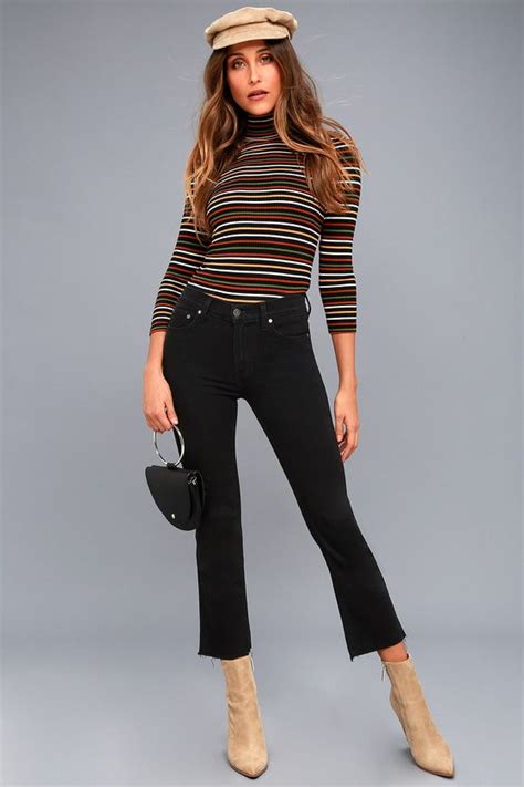 Lennon Black Cropped Jeans