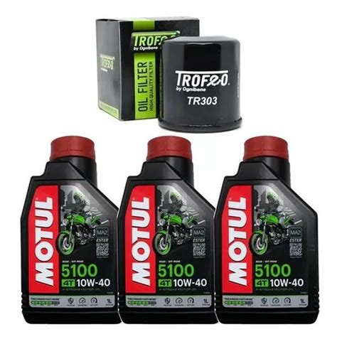 Kit Troca De Leo Motul Kawasaki Versys A Parcelamento