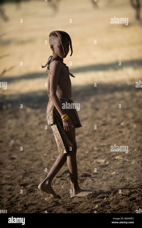 Himba Child Namibia Stock Photo Alamy