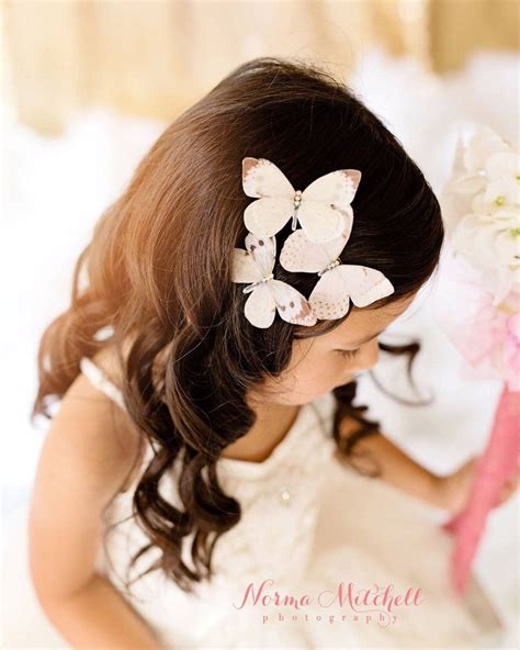 Silk And Crystal Butterfly Hair Clips Wedding Accessories Etsy