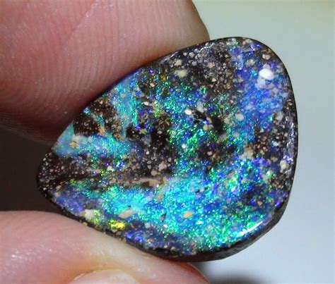 8 60 Ct Gem Blue Green Color Queensland Boulder Opal Boulder Opal