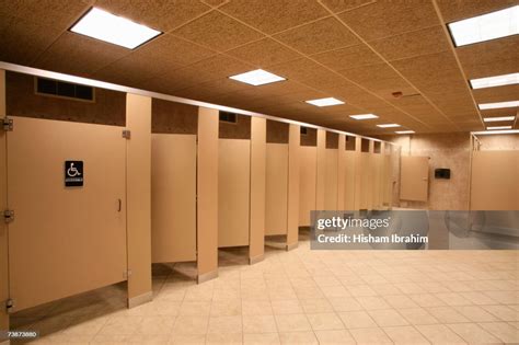 Toilet Stalls In A Public Restroom Delaware Usa High Res Stock Photo