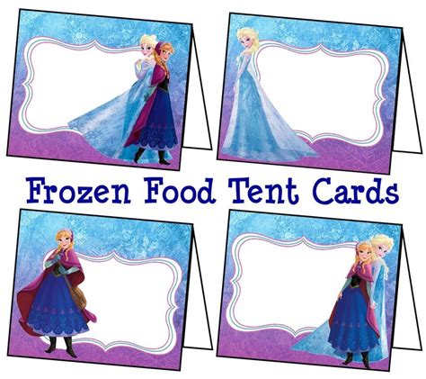 Frozen Printable Food Labels