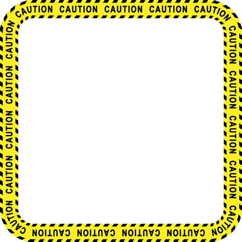 Premium Vector Caution Square Frame