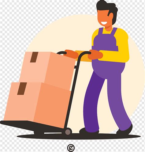 Warehouse Worker Moving Boxes Png Pngwing