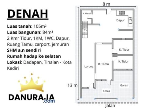 Rumah Kediri Kota M Tinalan Masuksini