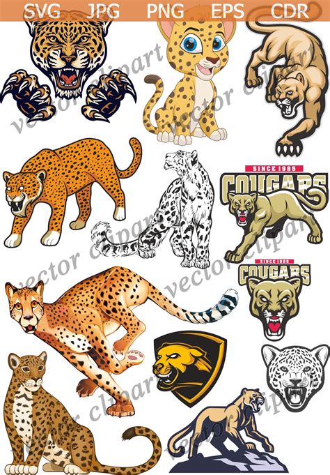 Jaguar SVG Jaguar clipart Jaguar svg file Jaguar vector | Etsy