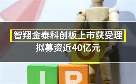 智翔金泰科创板上市获受理 拟募资近40亿元哔哩哔哩bilibili