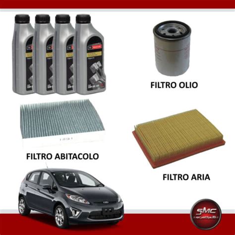 Kit Tagliando Ford Fiesta V Benzina Kw Cv Filtri Lt Olio