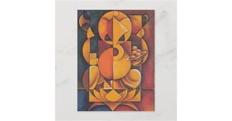 Ganesh Hindu God Abstract Art Postcard Zazzle