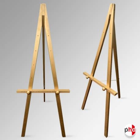 Greco Gold Easel Cm Wooden Display Easels For Uk Hire Or Buy