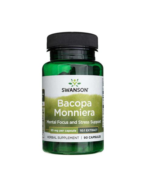 Swanson Bacopa Monniera Bakopa drobnolistna 50 mg 90 kapsułek