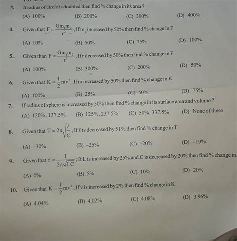 If Radius Of Circle Is Doubled Then Find Change In Its Area Filo