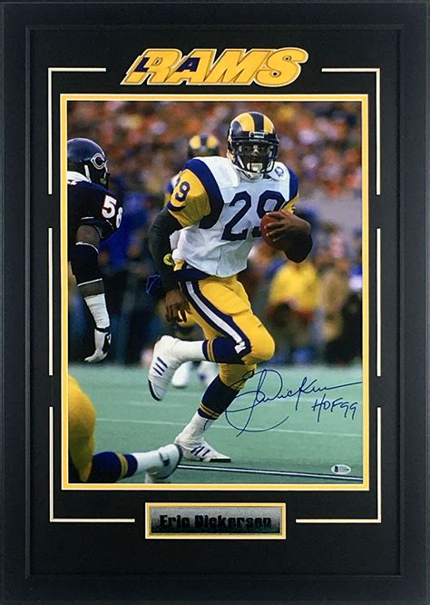 Eric Dickerson Autographed Los Angeles Rams 16x20 Photo Inscribed HOF