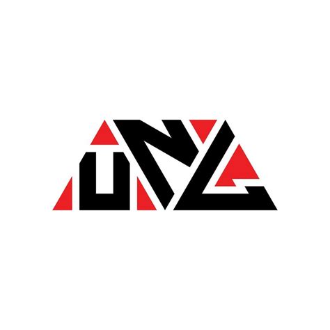 unl diseño de logotipo de letra triangular con forma de triángulo