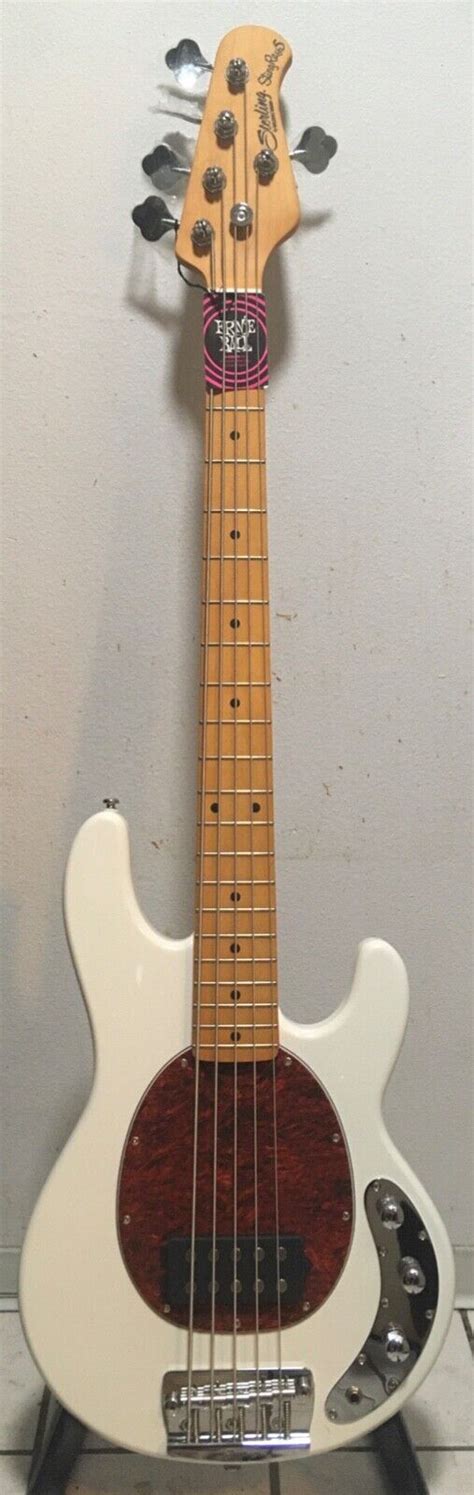 Sterling Stingray 5 Classic Ray25ca 5 String Bass Guitar Olympic White Ebay